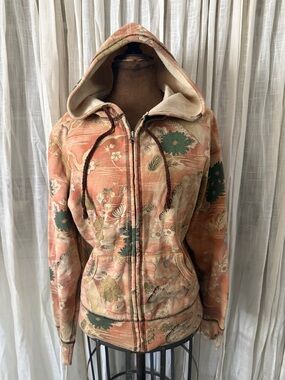 Lucky Brand Cream Sherpa-Lined Brown Jacket